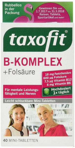 Taxofit Vitamin B-Komplex Dragees 40 Stück